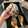 Korean Version of Small Square Scarf Silk Scarf Fashionable Versatile High-end Silk Scarf Women's Square Scarf Imitation Silk Scarf