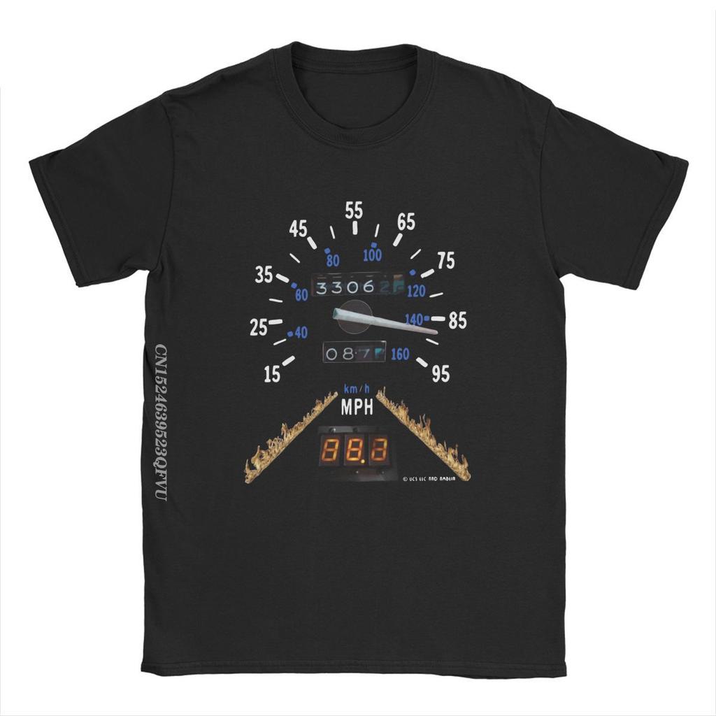 Men's Tshirt Time Travel Movie BTTF Leisure Tees Harajuku T-Shirts Premium Cotton Adult Clothes