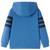 Sweatshirt à capuche fermeture éclair enfants bleu 92/104/116/128/140
