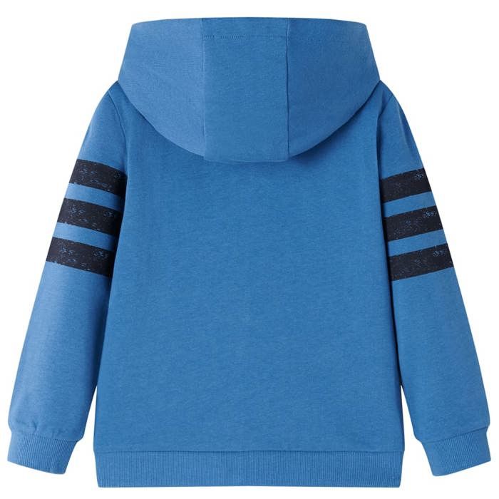 Sweatshirt à capuche fermeture éclair enfants bleu 92/104/116/128/140