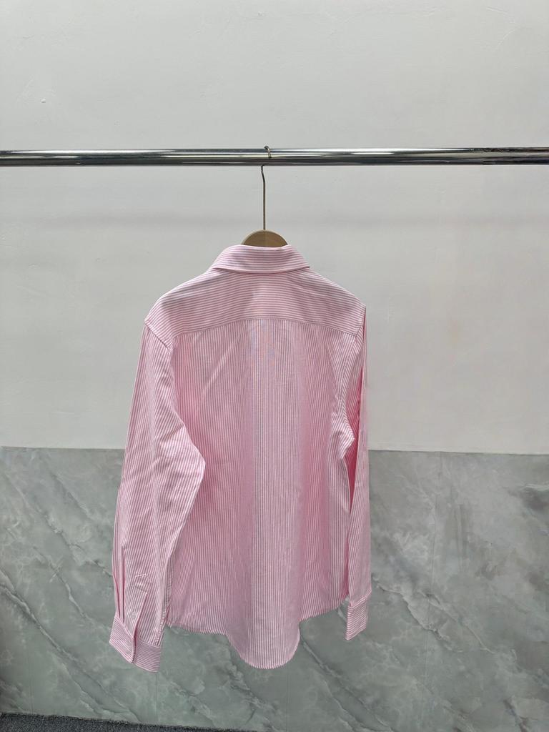 Ralph Lauren Early Spring Striped Long Sleeve Blouse