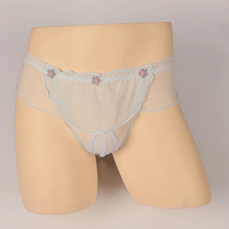 Mens Lace Sexy Underwear Sissy Pouch Panties Femboy For Men Mini Skirt Lingerie Breathable Sheer Girly Crossdressers Underpant