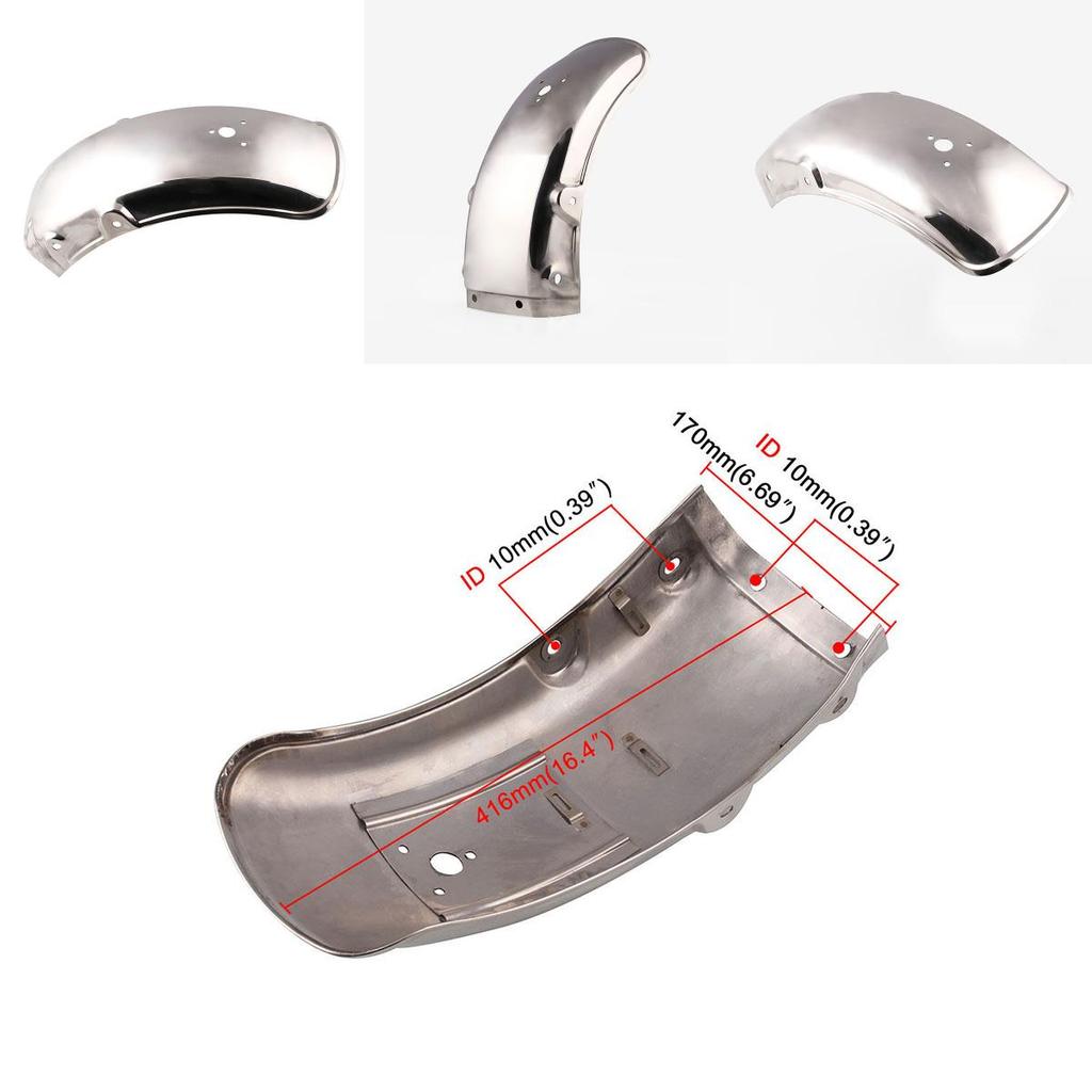 Durable Motorcycle Rear Fender Mudguard In Stainless Steel For Suzuki Gn125 Gn250