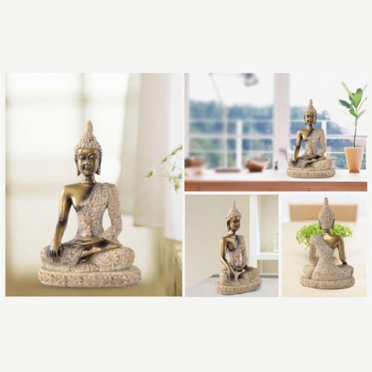 Buddhist Sculpture Statue House Ornament Meditating Display Buddhist Home Decors