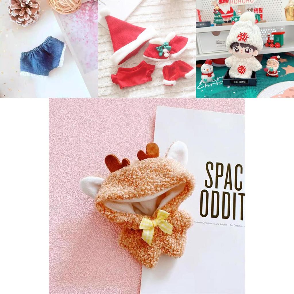 Adorable Christmas Doll Costume Set Featuring 20cm Santa Outfit With Hat And Pants