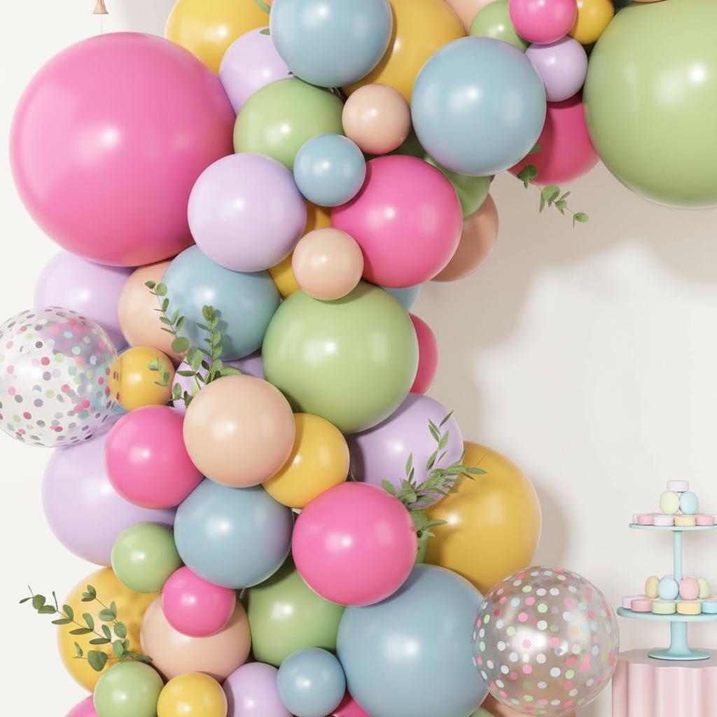 153Pcs Spring Flower Balloon Garland Kit Multicolor Latex Balloons Party Decoration for Birthday Baby Shower Wedding