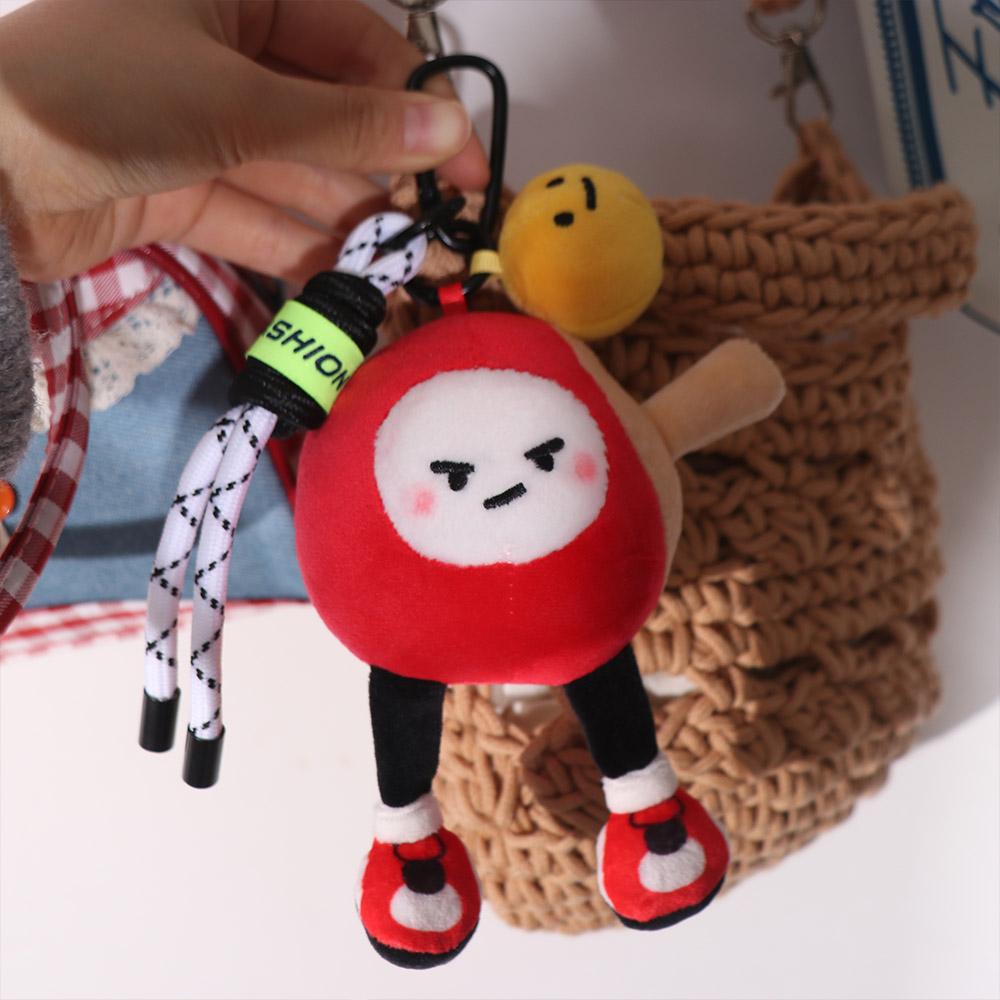 Fluffy Plush Table Tennis Plush Toy Collection Sports Plush Keychain Backpack Decoration