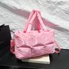 Stylish Large-capacity Tote Bag, Winter New Simple Space Cotton Shoulder Bag, Premium Texture Messenger Women's Bag