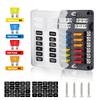 Fuse Box 6 Way Blade Fuse Block Holder Waterproof M5 Stud With LED Indicator Light For Auto Car Boat Turck Marine 12V 32V Amagi