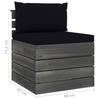 Salon de Jardin - VIDAXL - Palette 2 pcs - Bois de pin massif - Coussins confortables - Design rustique
