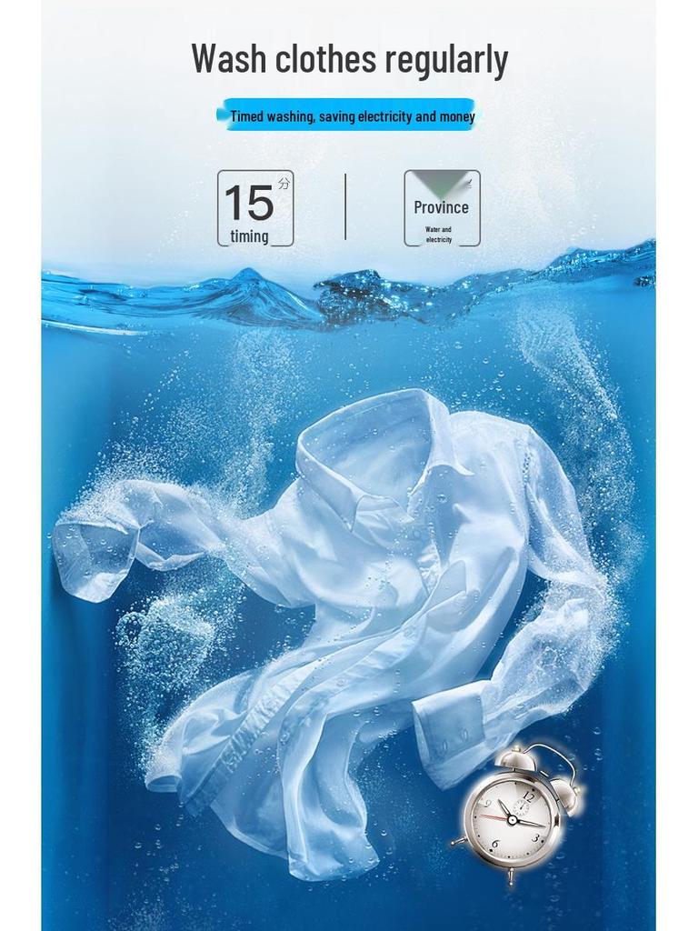 Compact Semi-Automatic Washing Machine with Spin-Dryer for Socks, Children's & Baby Clothes