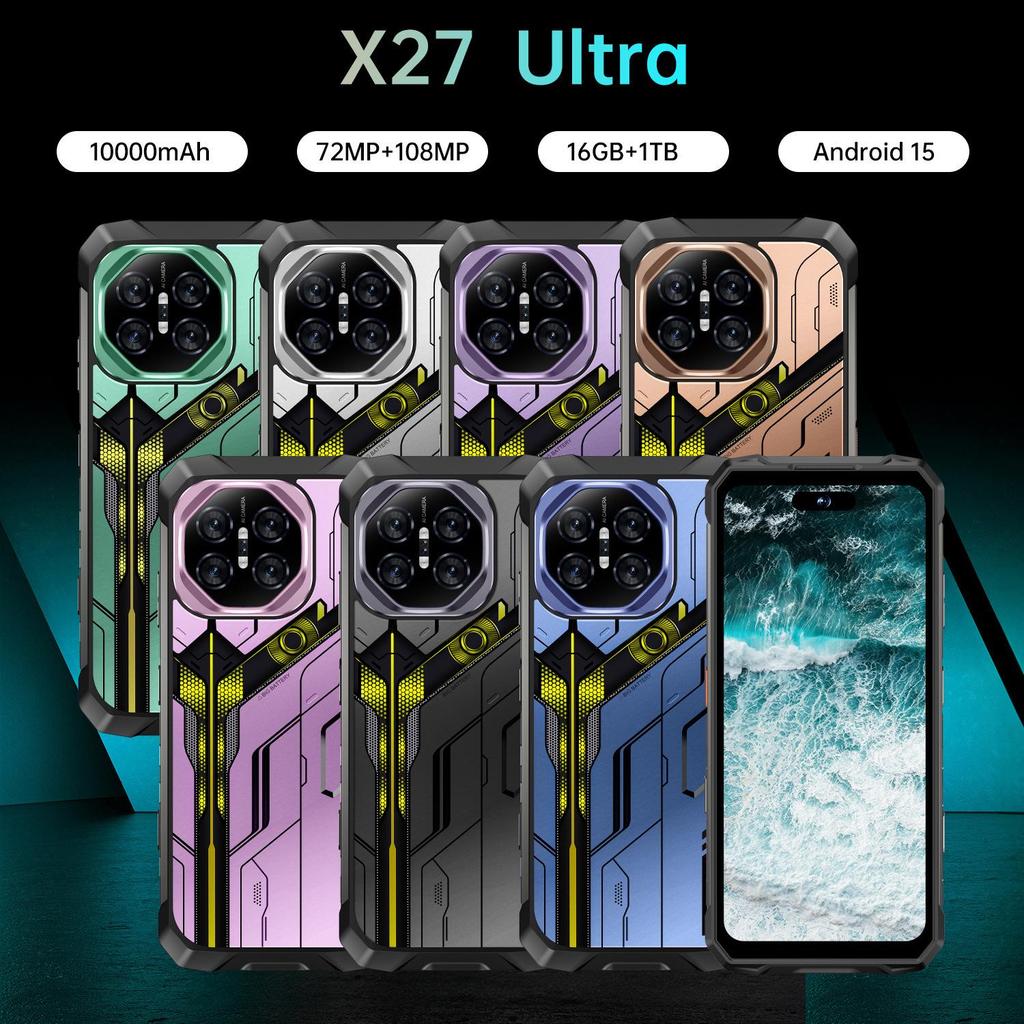 X27 Ultra Genuine 5G Smartphone 16GB+1TB, Rugged and Waterproof Design