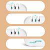 Kitchen Knife Sharpener 4 In 1 Prevent Slip Labor Saving Manual Knife Scissor Sharpening Tool with Hook Band White