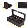 Baskiss Wooden Watch Watch Storage Luxury Watch Collection Case Case, Box, (5 Watches)