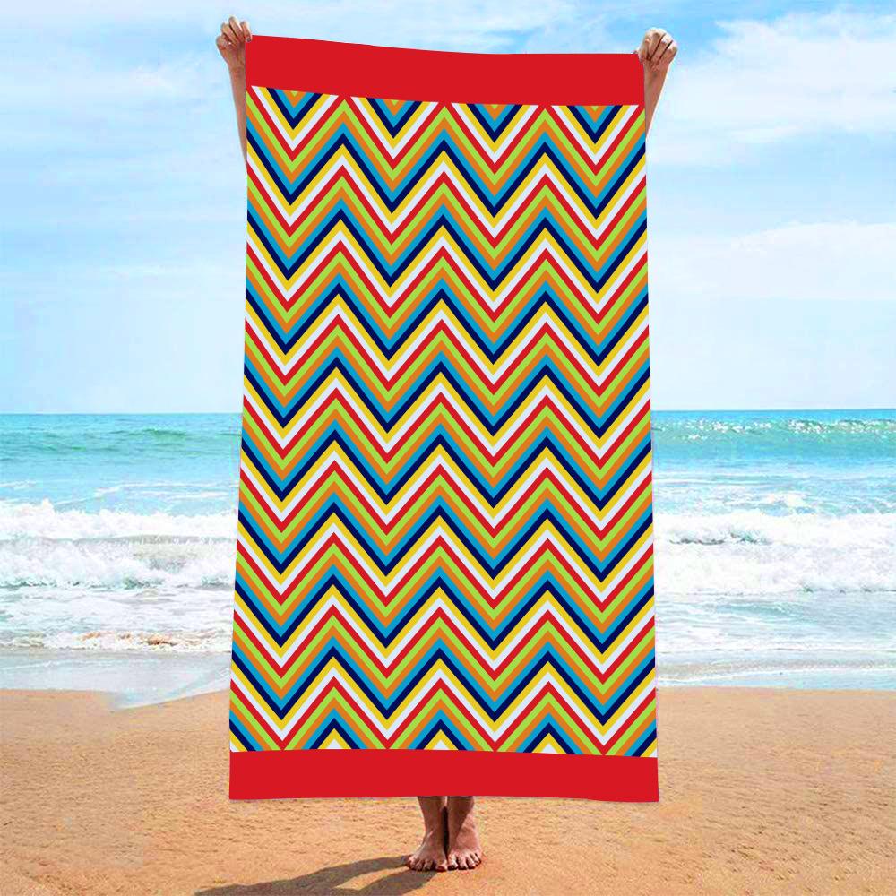 Drukowane ręczniki plażowe z aktywnymi ręcznikami plażowymi, Ręczniki plażowe z tropikalnym lasem deszczowym