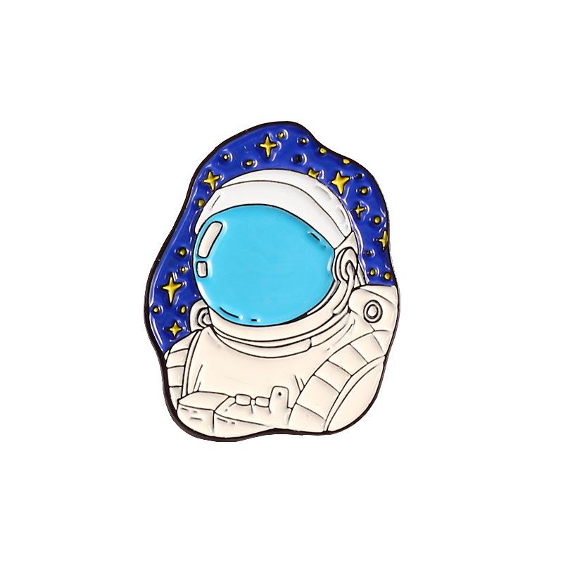 Stylish Astronaut Shopping Bag  Space-Themed Brooch
