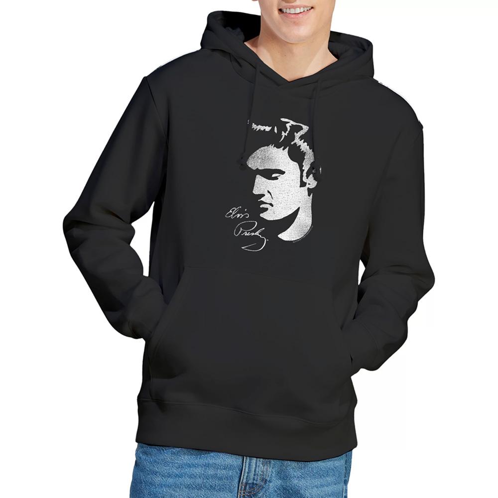 Elvis Presley Unisex Erwachsener Einfacher Gesichts-Hoodie