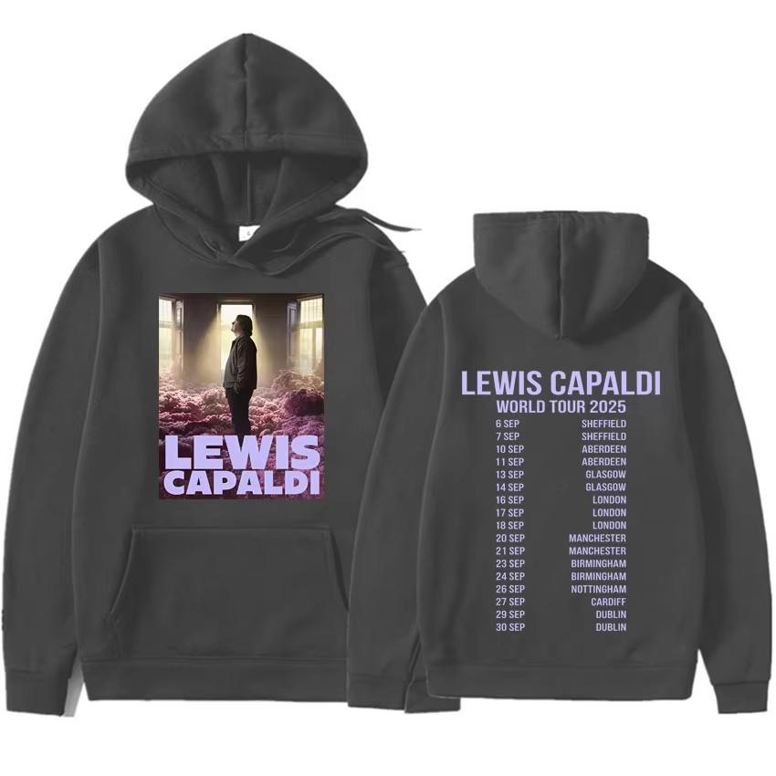 L-Lewis C-Capaldi Mens and Women New Graphic Loose Casual Pullovers Streetwear Gothic Clothes Long Sleeves Sweatshirt Teenagers