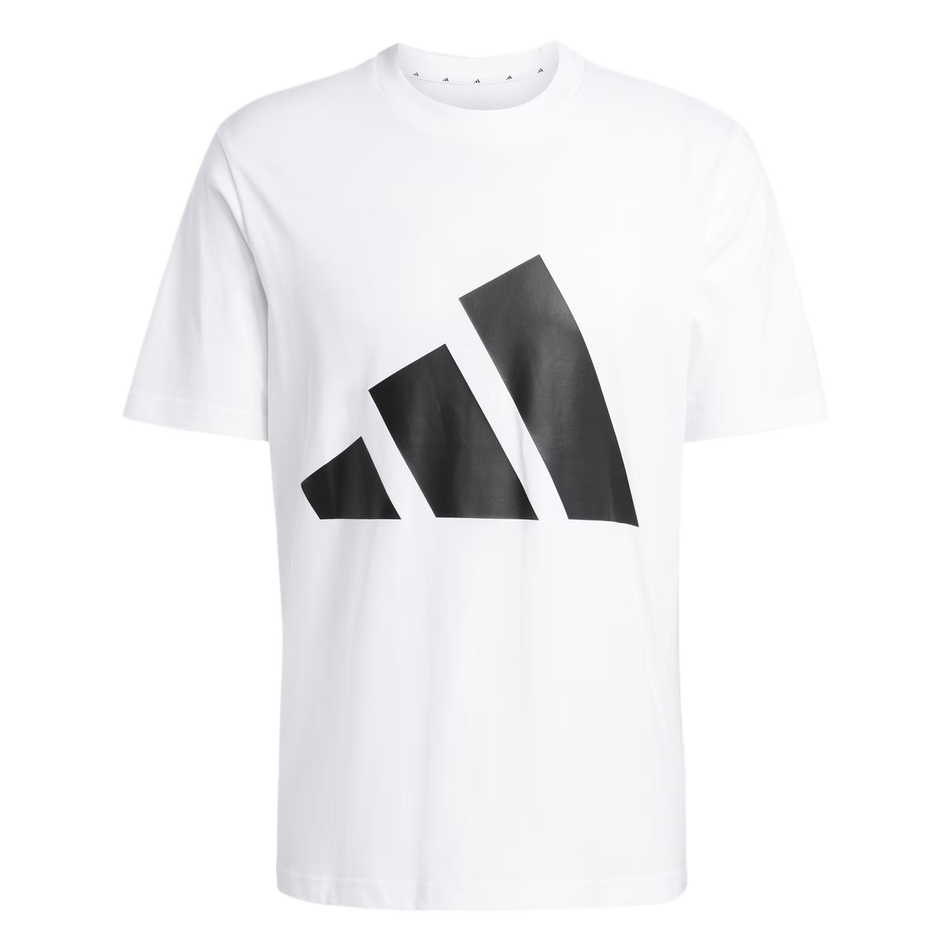 adidas Essentials Big Logo T-Shirt Asia Sizing  Black White  Men s JE8943 S