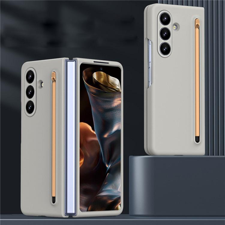Case with glass and stylus for Samsung Galaxy Z Fold7 - gray
