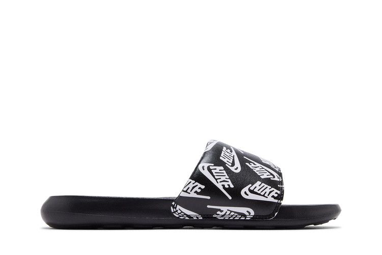 Nike Victori One Slide 'Repeat Logo - Black White'