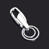 100 Pieces/Set Simple Unisex for Key Holder Metal Round Flat Keyring 25/28/30/35