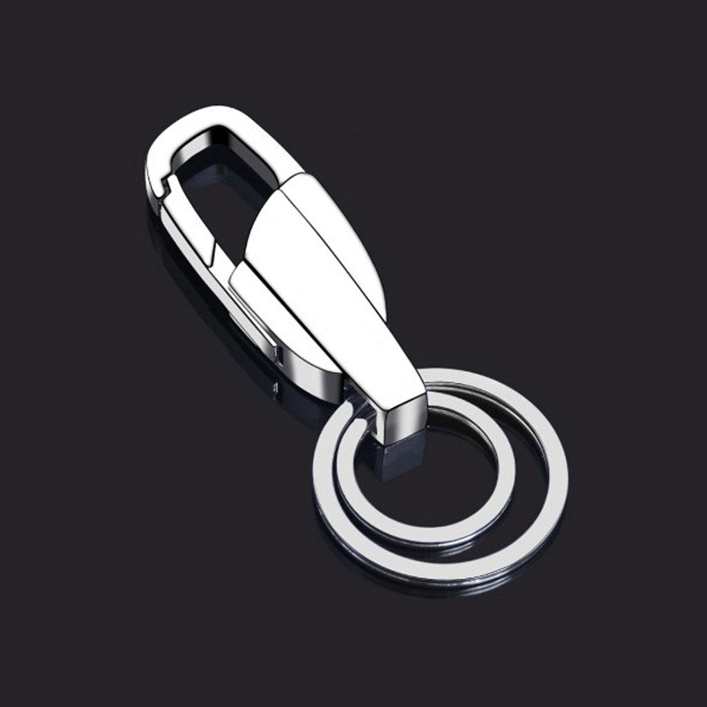 100 Pieces/Set Simple Unisex for Key Holder Metal Round Flat Keyring 25/28/30/35