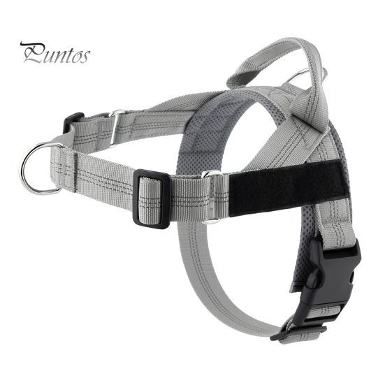Heavy Duty Nylon Harness for Medium Dogs No Pull Dog Harness, Adjustable Vest with Handle, Breathable Durable Metal D-ring Pet Padded Large Dogs, Safe
