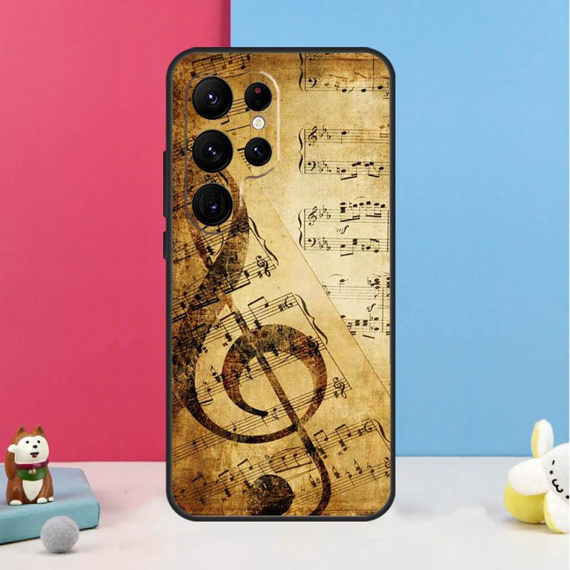 

Music Note Symbol Piano Case For Samsung Galaxy S24 S26 Ultra S20 S21 S22 S23 S25 Plus S10 S25 FE Back Cover Shell Galaxy S25