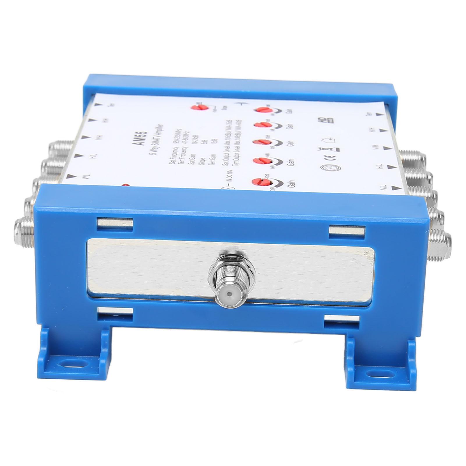 

5-канальный кабельный разветвитель с высокой изоляцией, металлический корпус, возвратные потери 10 дБ, усилитель телевизионной антенны для помещений US Plug