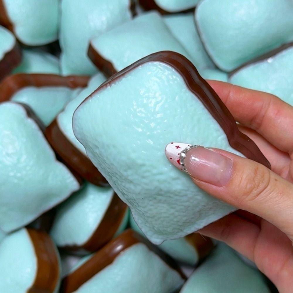 Soft Chocolate Stick Squeezing Toy Crunchy Sensory Fidget Toy Office Desk Toy
