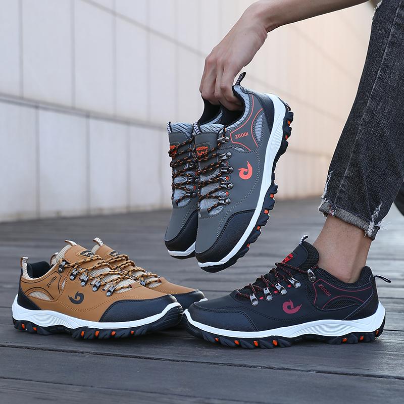 Fashion Men's Hiking Shoes 2025 New Fashion Lightweight Sports Casual Shoes, Outdoor Comfortable Anti Slip Wear-resistant Hiking Shoes