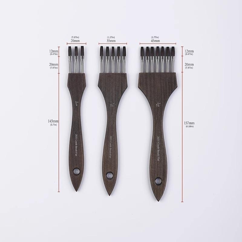 Multi Tooth Pattern Art Brush Creating Blend Texture Effects for Watercolor Acrylic Painting Projects and Techniques