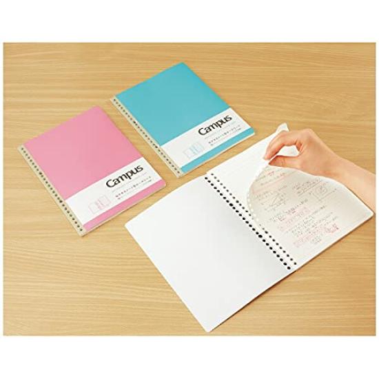 KOKUYO Campus Removable Standard Horizontal B5 26 of Loose-Leaf Notebook, Ruled, Dotted, Size, Holes, No. 936BT-LB [Set 10]