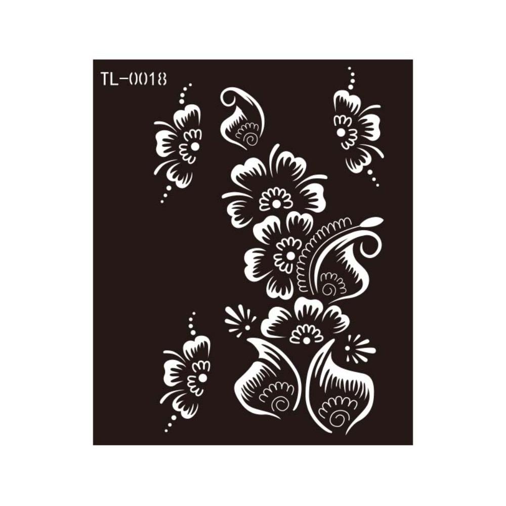 Fake Tattoo Decals Henna Tattoo Template Mehndi Stickers Body Art Sticker Temporary Tattoo Girls