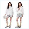 MJ STYLE Women's Ruffle Hooded Sun Protection Top