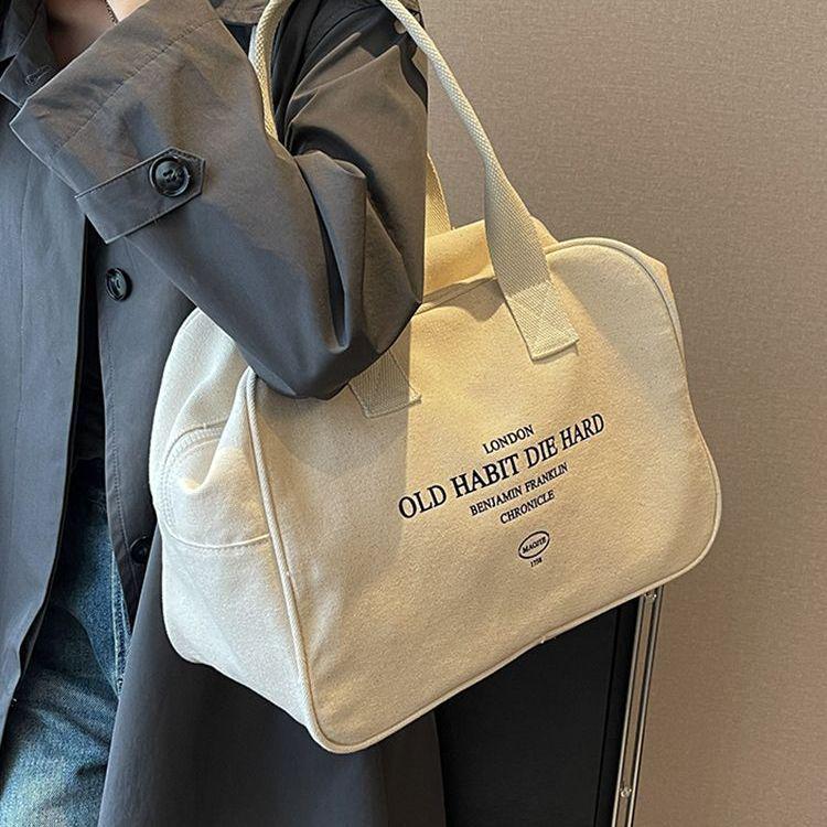 Women's Large Capacity Canvas Travel Bag - Versatile, Lightweight, Handheld Luggage