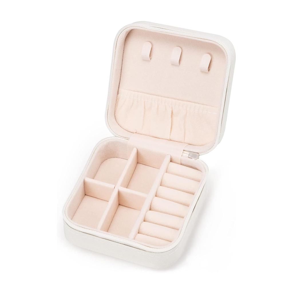 1 Stück, Tragbare Schmuckaufbewahrungsbox, Mini-Schmuckbox für Zuhause und Reisen, Ring, Ohrring, Halskette, Schmuckaufbewahrungsbox