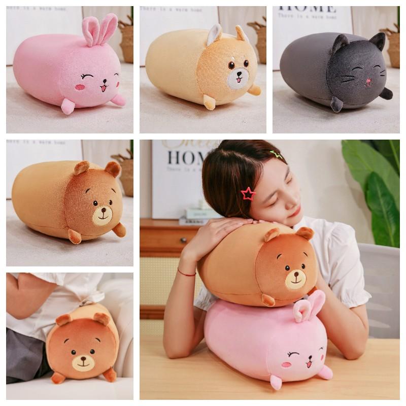Rabbit Bear Cat Dog Plush Cushion Cartoon Stuffed Toy Home Xmas Gifts Children
