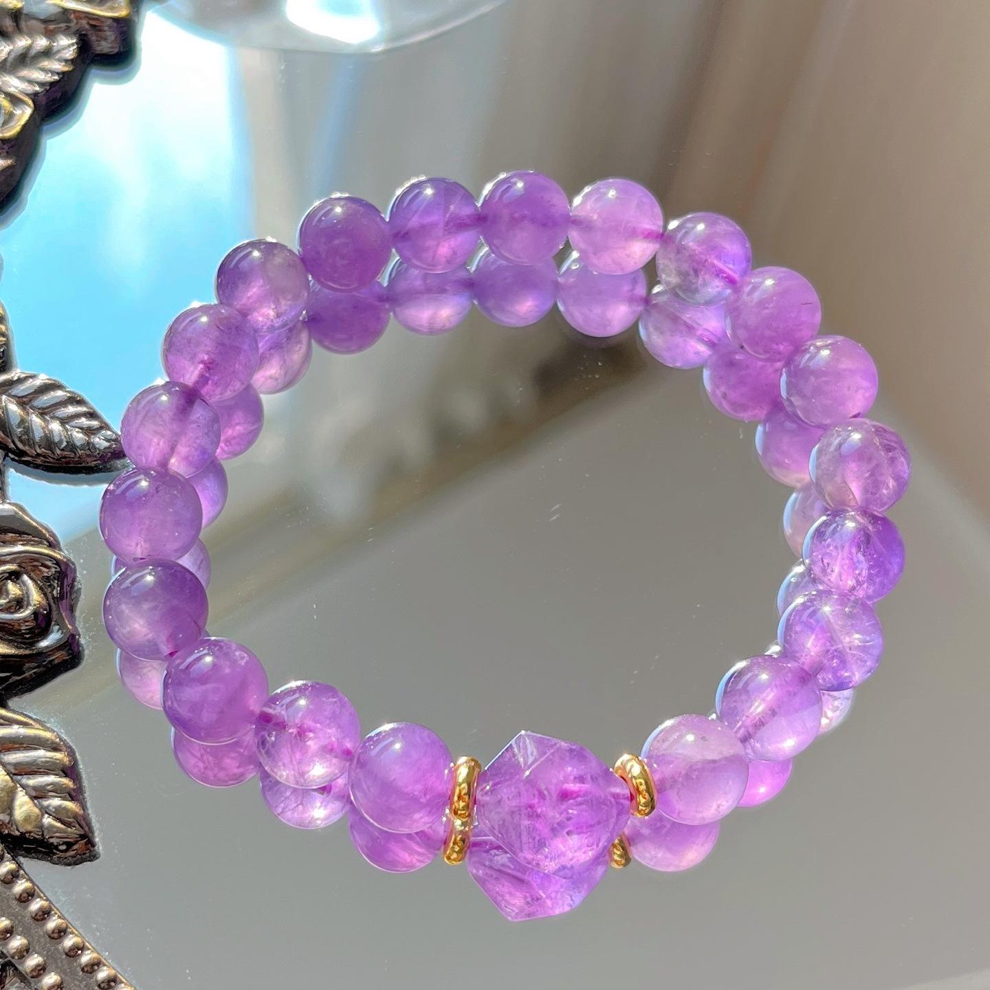 8Mm Design Lavender Amethyst Bracelet Bracelet