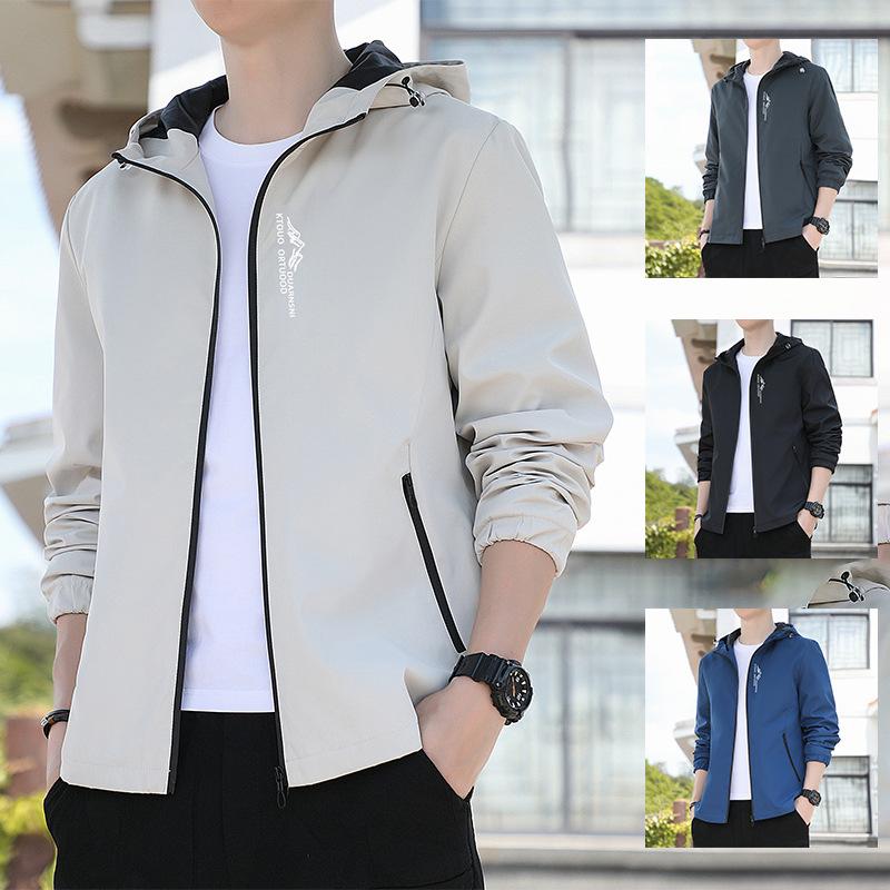 Jacket Men's Color Blocking 2025 Autumn and Winter New Men's Youth Windproof Fashion Casual Top Jacket Trend