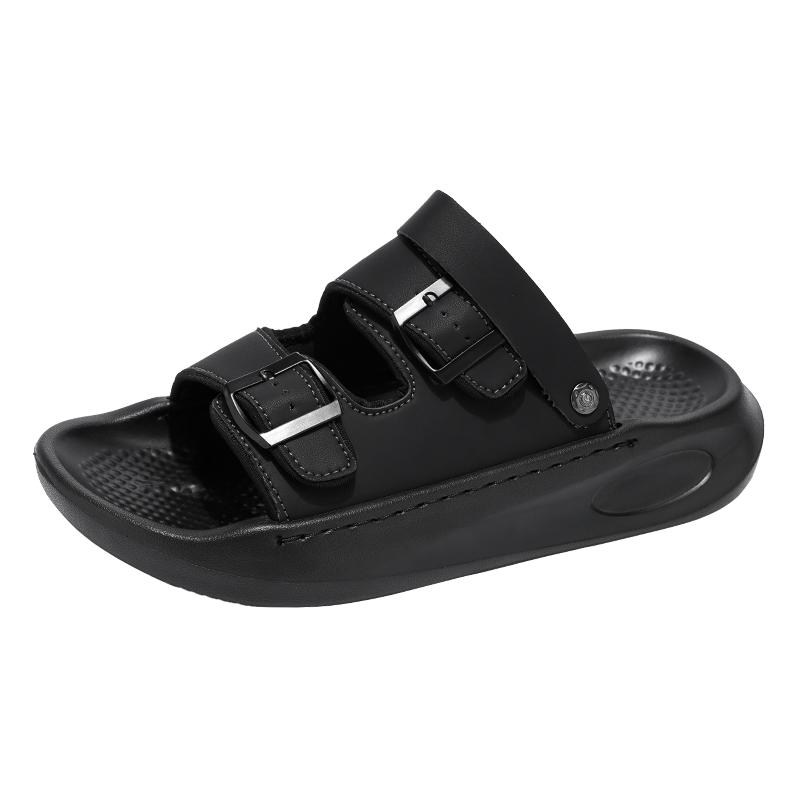 Men's Summer Breathable Sandals Stylish Outdoor Slip Non-slip Beach Shoes - Solid Color Pattern EVA Indoor/Outdoor Sandals
