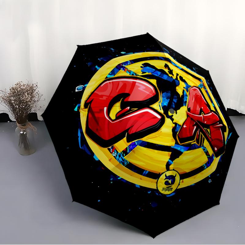 Club América Fashionable Automatic Opening/Closing Folding Umbrella. Portable and Foldable, Ideal for Gift, Travel, and Daily Use.