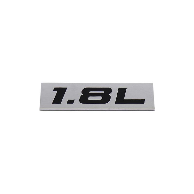 Premium 1.8L 1.8 L for Universal car Engine Hood Fender trunk Tail Rear Bonnet Nameplate Decal Emblem Badge Sticker