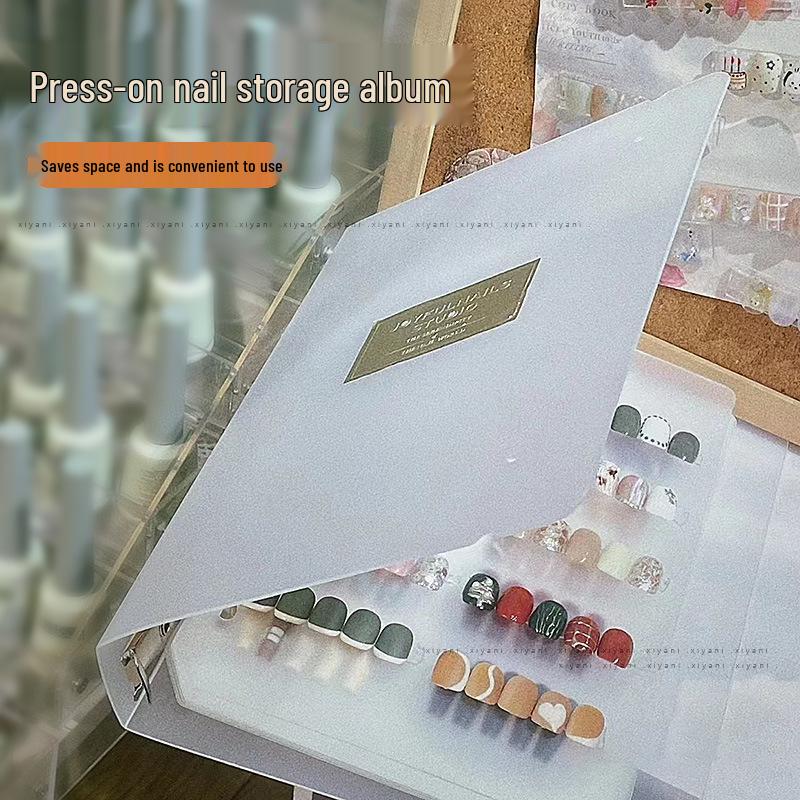 

Frosted Flip Page Nail Art Storage & Display Album
