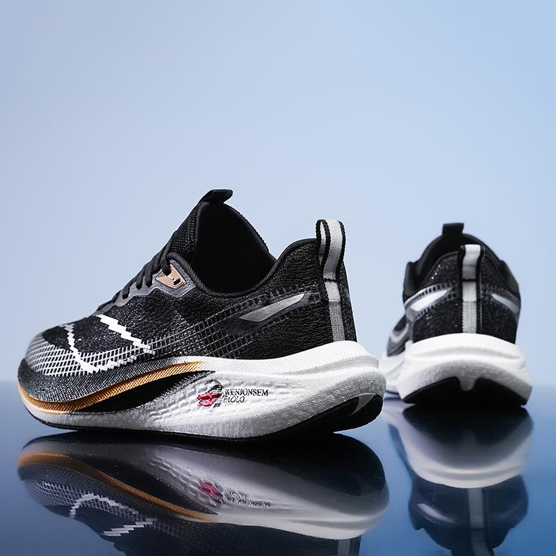 New style pro Running shoes Men's shoes Racing Breathable shock-absorbing carbon plate ultralight student sports shoes