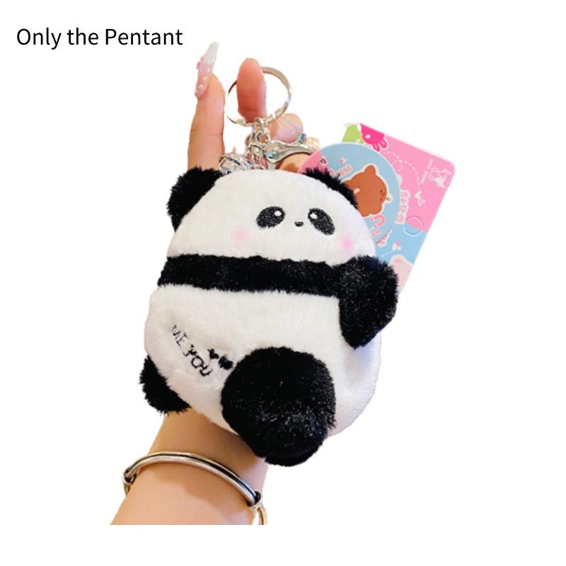 

Плюшевая кукла-подвеска для сумки в виде обнимающегося медведя для магнитной пары, игрушки, мультяшный брелок, подарок, маленький Panda,Left