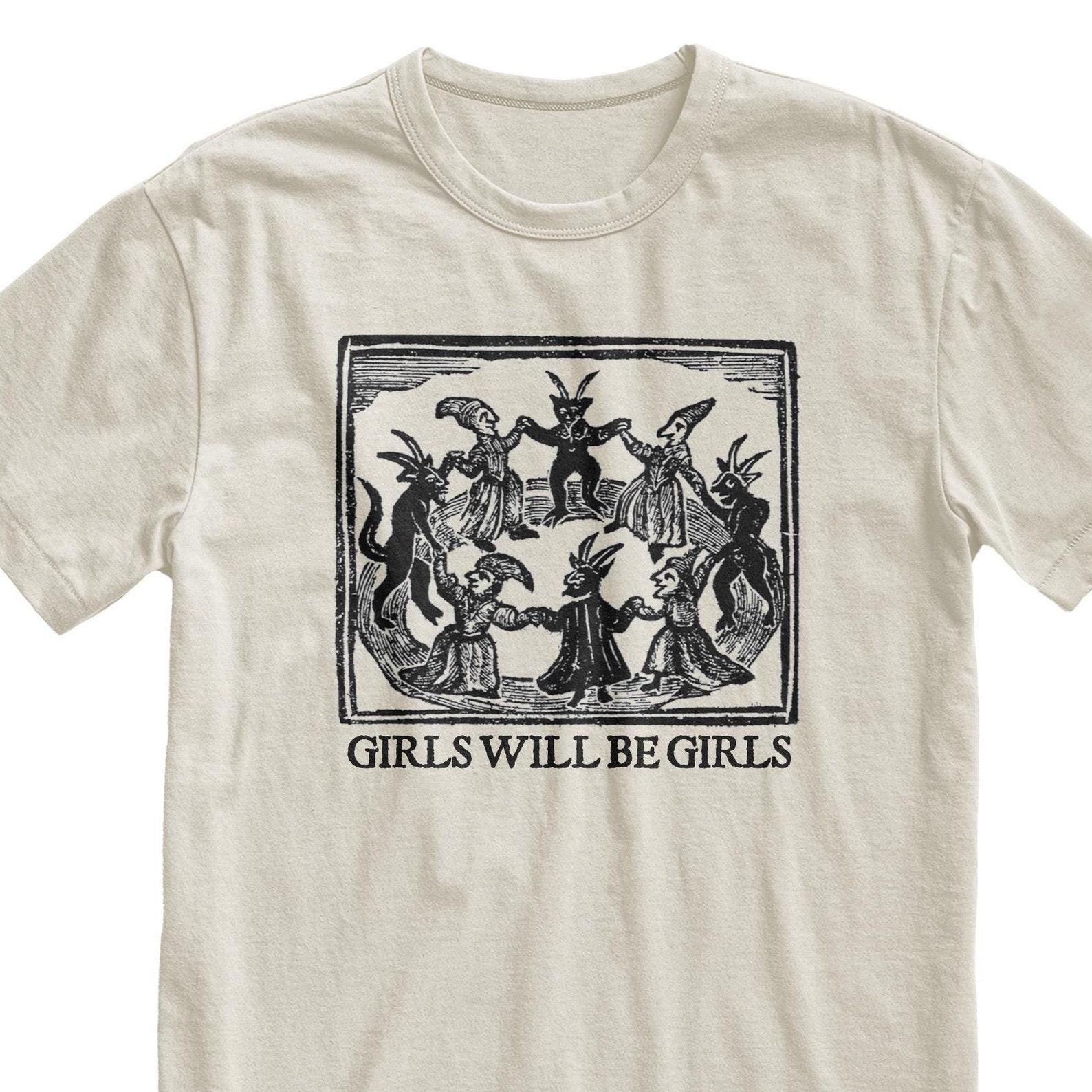 Girls Will Be Girls Witchy Gothic T-Shirt XL