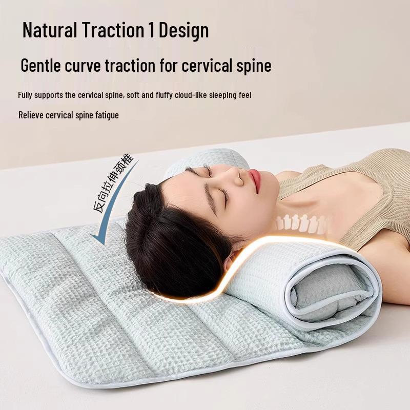 Class A Cotton Neck Protection Adjustable Travel Pillow & Dirt-Proof Sleeping Mat