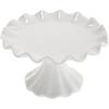 Ciieeo Ceramic Footed Bowl Small Raised Fruit Serving Tray Porcelain Pedestal Bowl Candy Snack Cake Display Stand for Birthday Holiday Party 5.5 Inch